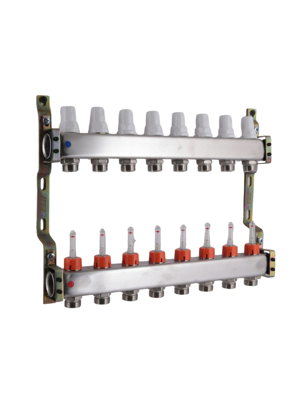 Колектор з витратомірами (нерж.) 1" х8 № К073 Icma 87K073179PL32QU (341326855)