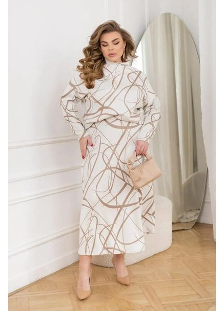 Костюм из ангоры фактурной вязки женский утепленный MoDiva (361124683)