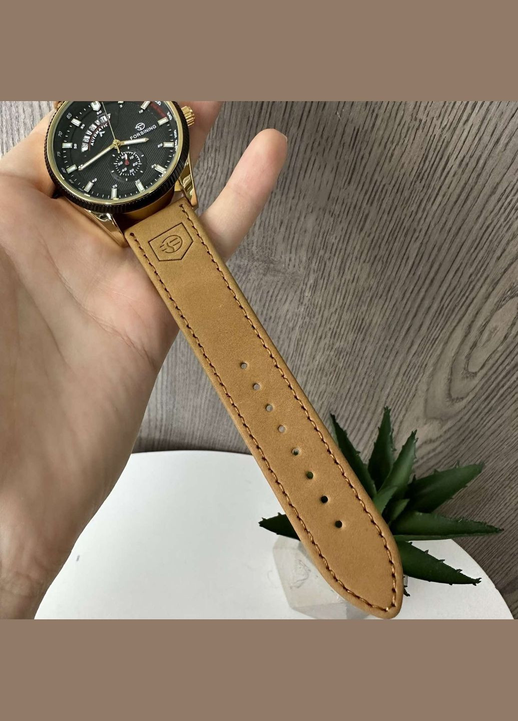 Механічний чоловічий наручний годинник GMT1218-2 Original з відкритим механізмом скелетон Forsining (314922195)