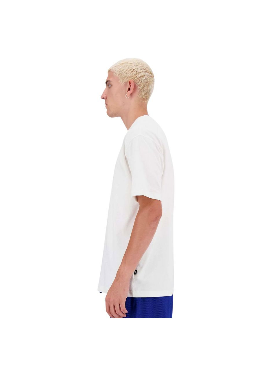 Біла футболка чоловіча athletics graphics mt41577sst New Balance