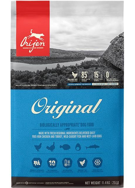 Сухий корм для собак для всіх порід Original Dog з куркою та індичкою 17 кг (o18217) Orijen (365824593)