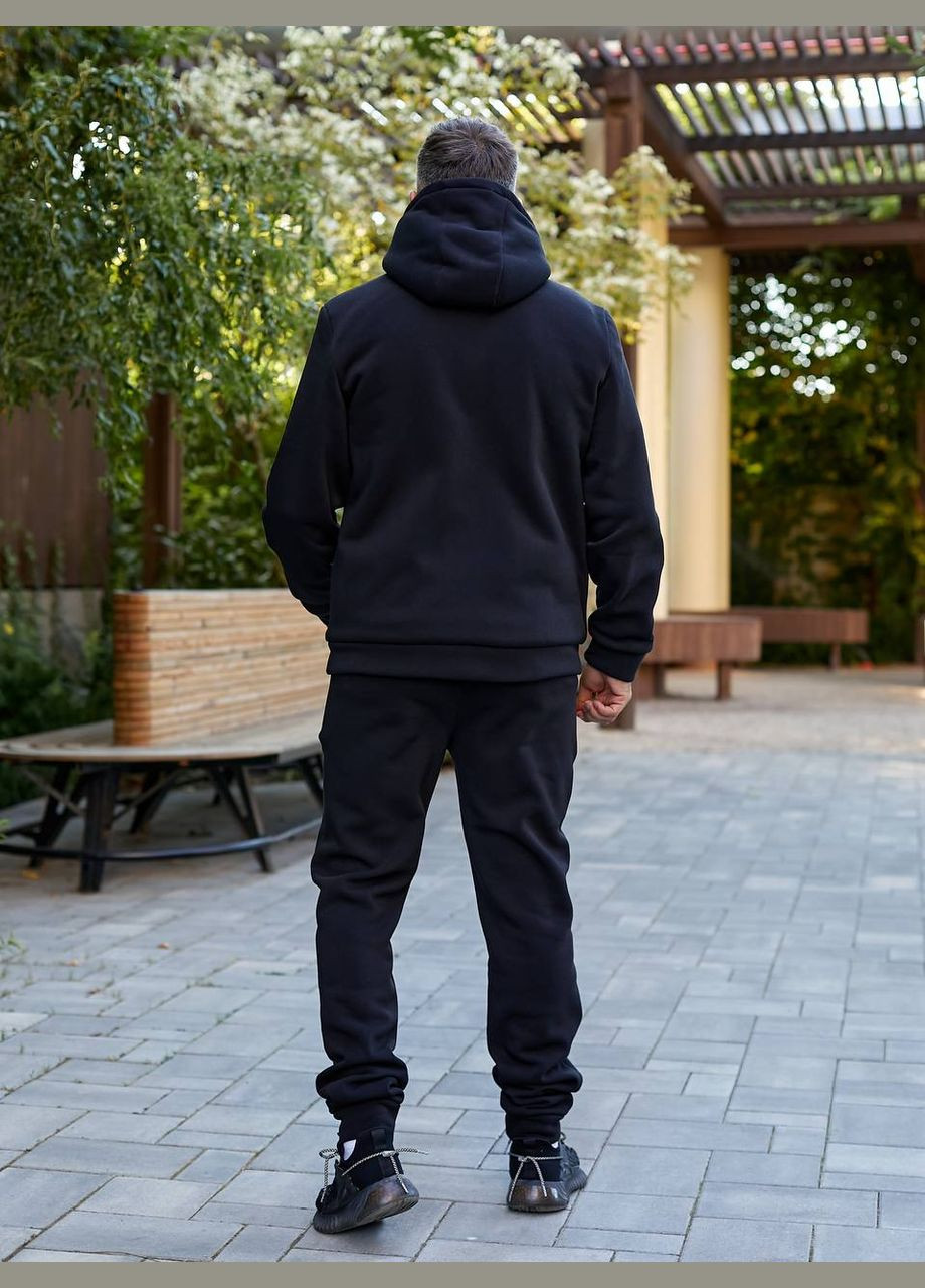 Мужской теплый спортивный костюм цвет черный New Trend (304991247)