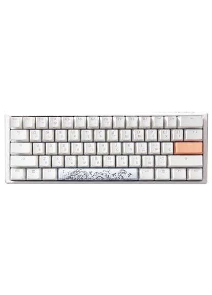 Клавиатура One 3 Mini Cherry MX Red RGB RU USB White (DKON2161ST-RUAPXPWWWSC1) Ducky One 3 Mini Cherry MX Red RGB UA USB White (358067656)