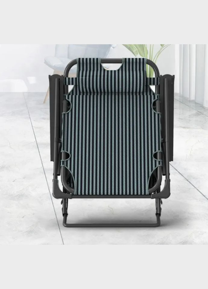 Раскладное кресло кровать с подушкой темно-серое (FCB-S04-PP) LEOBRO (346533682)