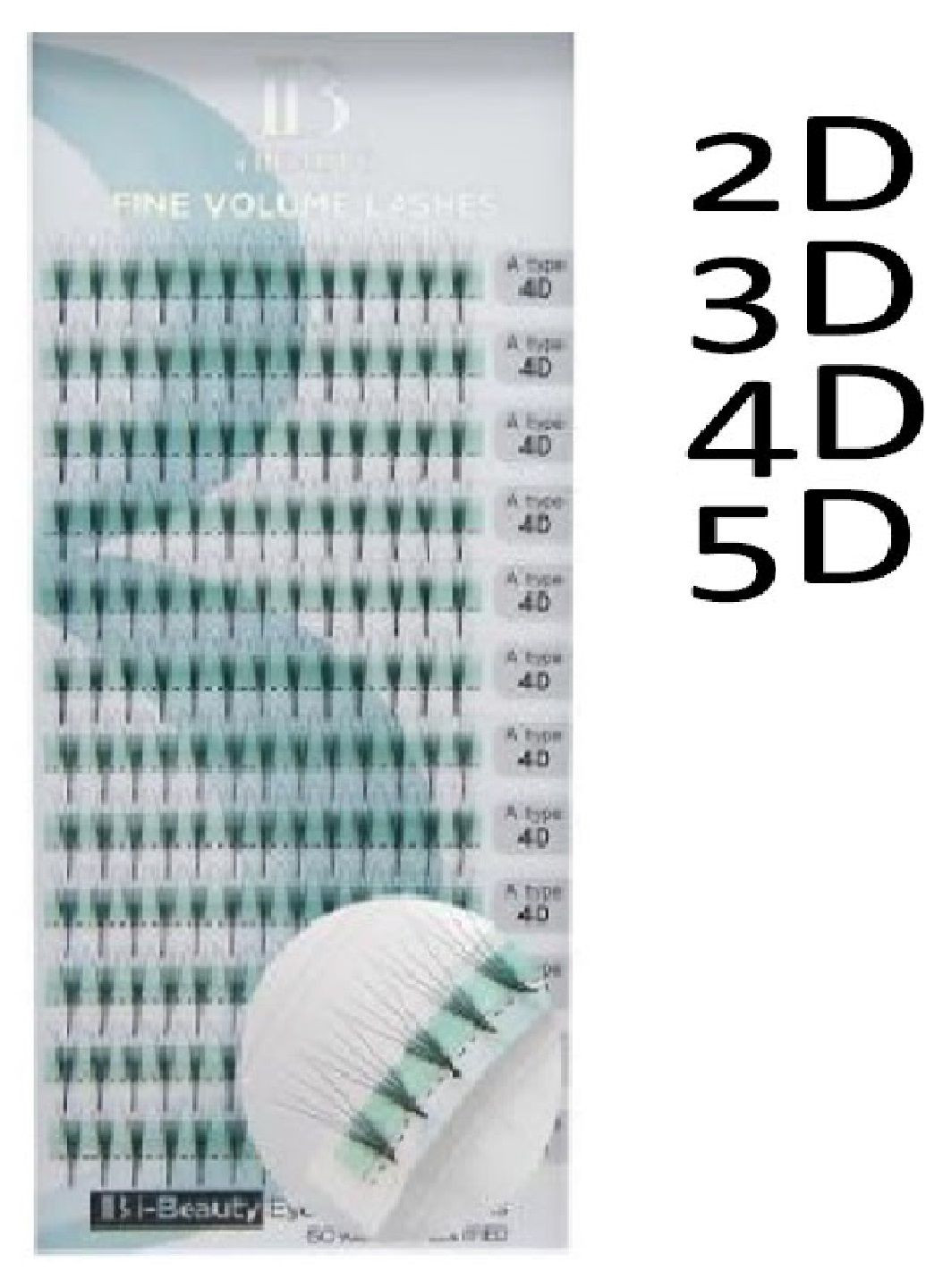 Ресницы 2D mix C 0,10 8-13 I-Beauty (322863451)