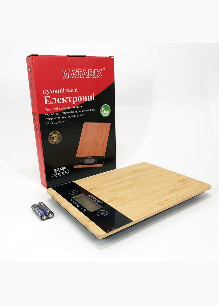 Ваги кухонні MX-406 5кг Wood, Кухонні ваги для приготування страв, Ваги для домашньої кухні Domotec (317250866)