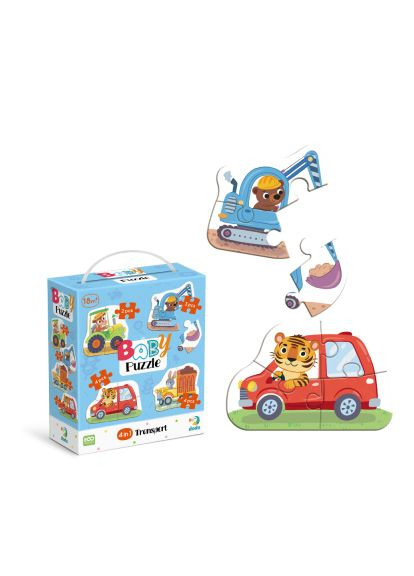 Пазл (300685) Dodo 4 в 1 Baby puzzle. Транспорт (366156438)