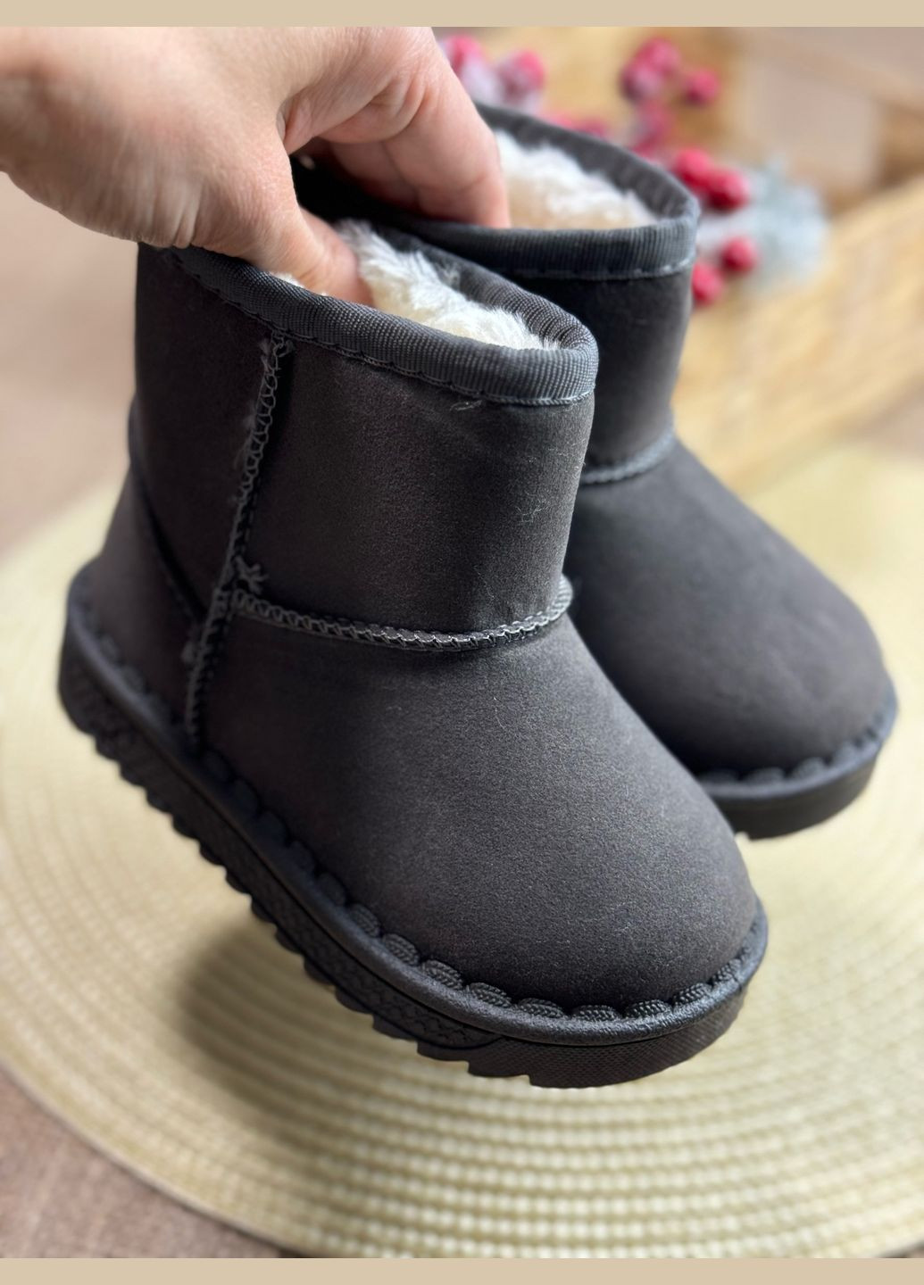 Угги дитячі зимові FN еко-нубук No Brand (313289656)