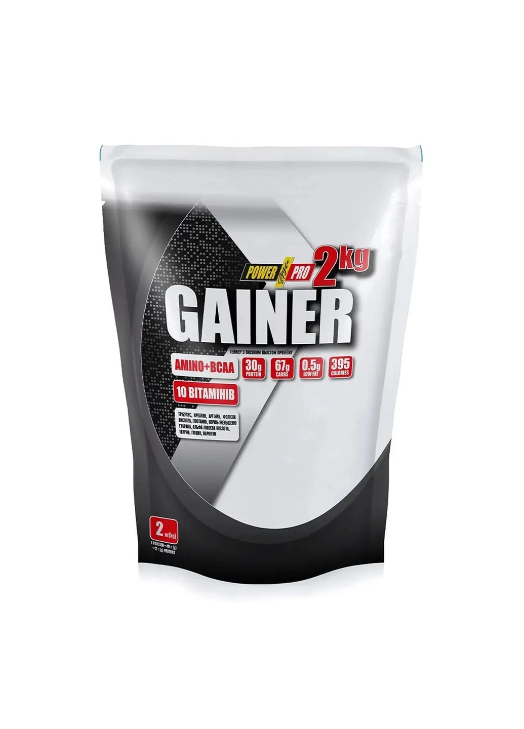 Гейнер для набору м’язової маси Gainer 2000g Vanilla Power Pro (392468293)