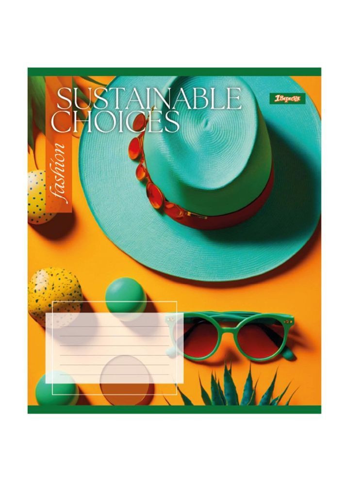 Тетрадь общая Sustainable Choices, A5, в линию, 96 листов 1 Вересня 766769 (366528652)