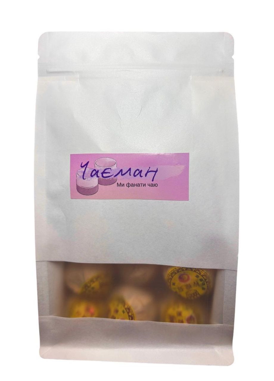 Чай чорний Чаєман, Шу Пуер у мандарині з хризантемою (Номер 41), Набір 10 шт No Brand (336386105)