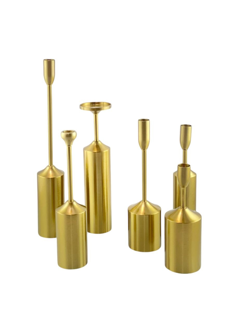 Набор подсвечников металлических 6эл золотые подсвечники (05-01K) Decoline (307923116)
