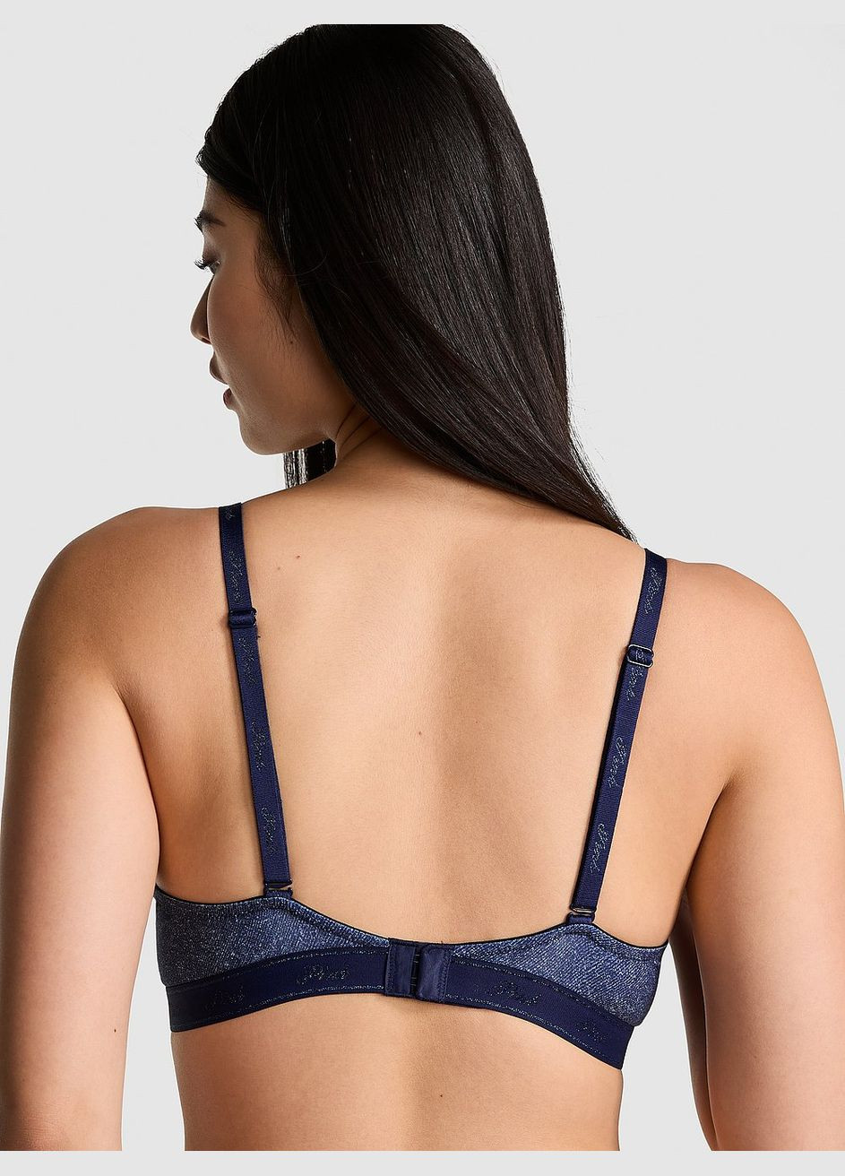 Синий бюстгальтер wear everywhere push-up bra (27011239) Victoria's Secret с косточками