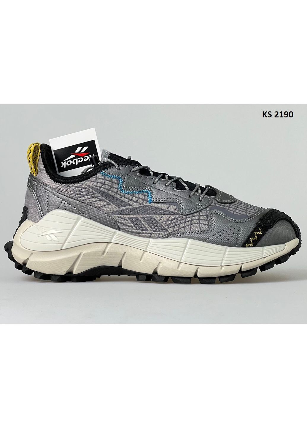 Цветные демисезонные кроссовки мужские reebok zig kinetica 2.5 edge vibram рибок зиг кинетика No Brand