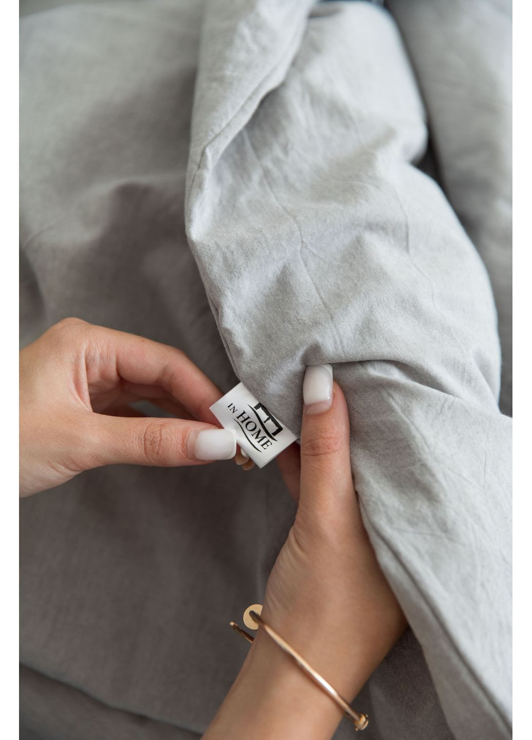 Постільна білизна варена бавовна "Білий" Сімейний, Класичне простирадло, наволочки 50х70 IN.HOME_UA (371141794)