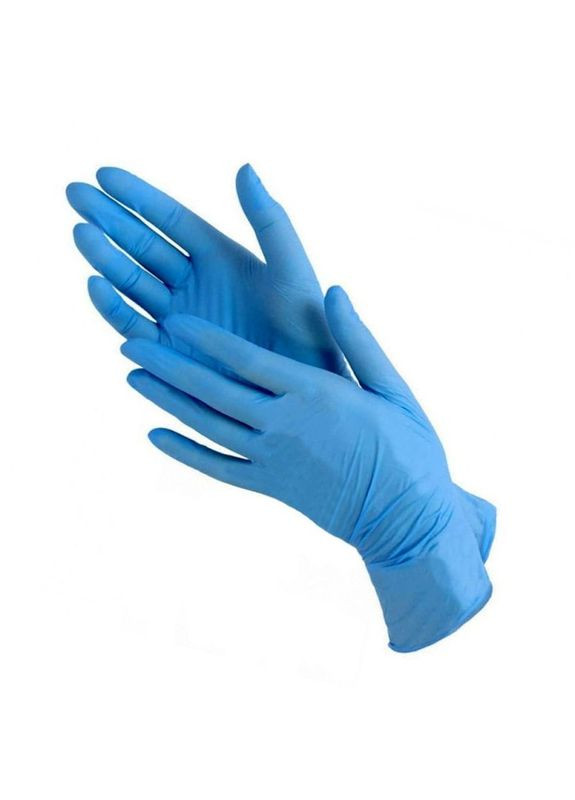 Рукавички нітрилові неопудрені сині (Розмір ) Medicom (328438940)