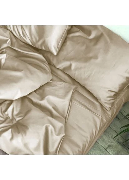 Комплект постільної білизни Сатин TEENAGER Satin Light Pro 10-016 Creamy Полуторний Євро Mirson (399960448)