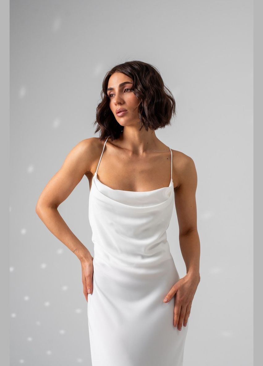 Білий вечірня плаття ODDI однотонна