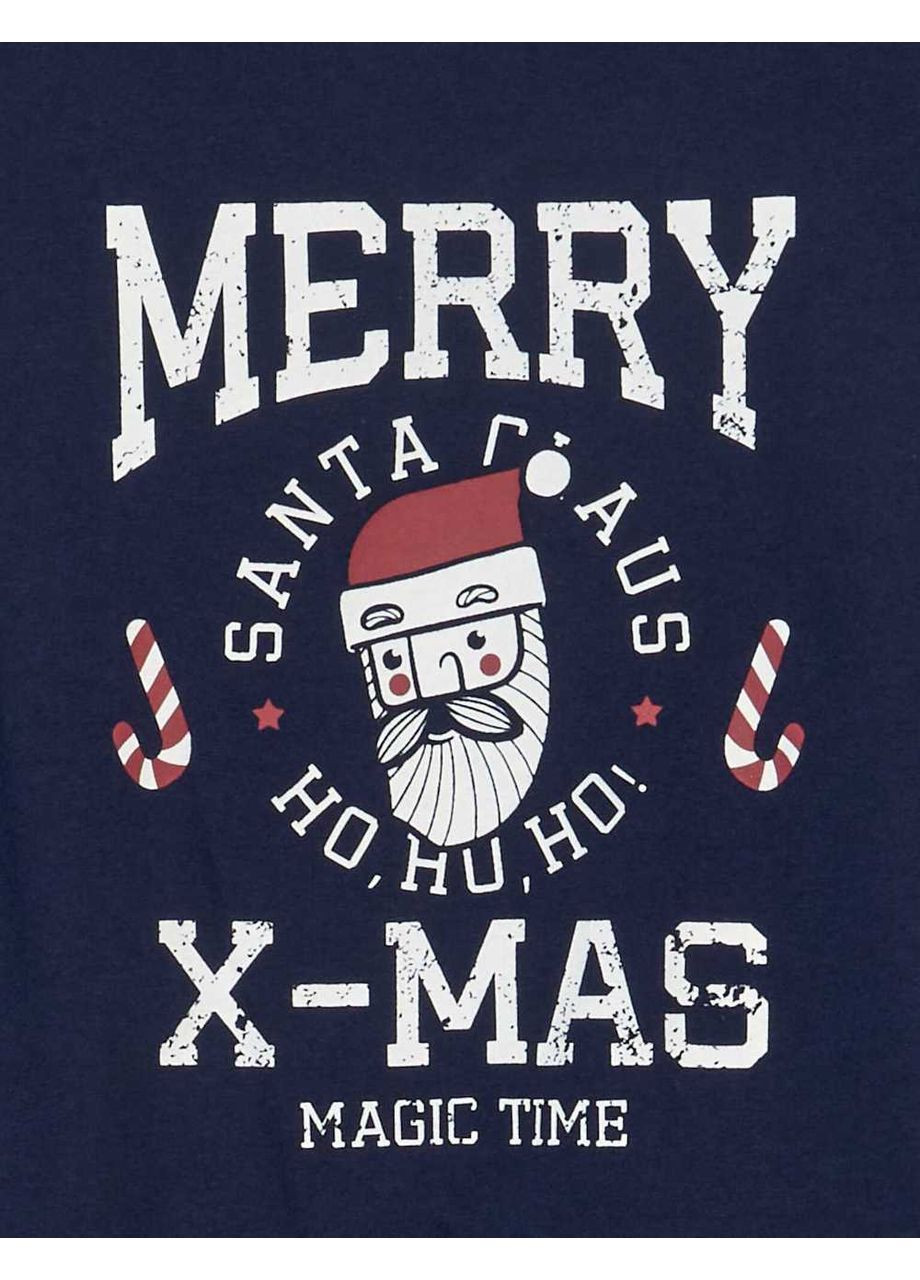 Лонгслів,темно-синій з принтом, Kiabi (314807608)