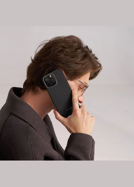 Чехол Ultra-Slim Case для iPhone 16 Pro Max Black/Grey Twill (KI1601PMA) PTR Pitaka (327889185)