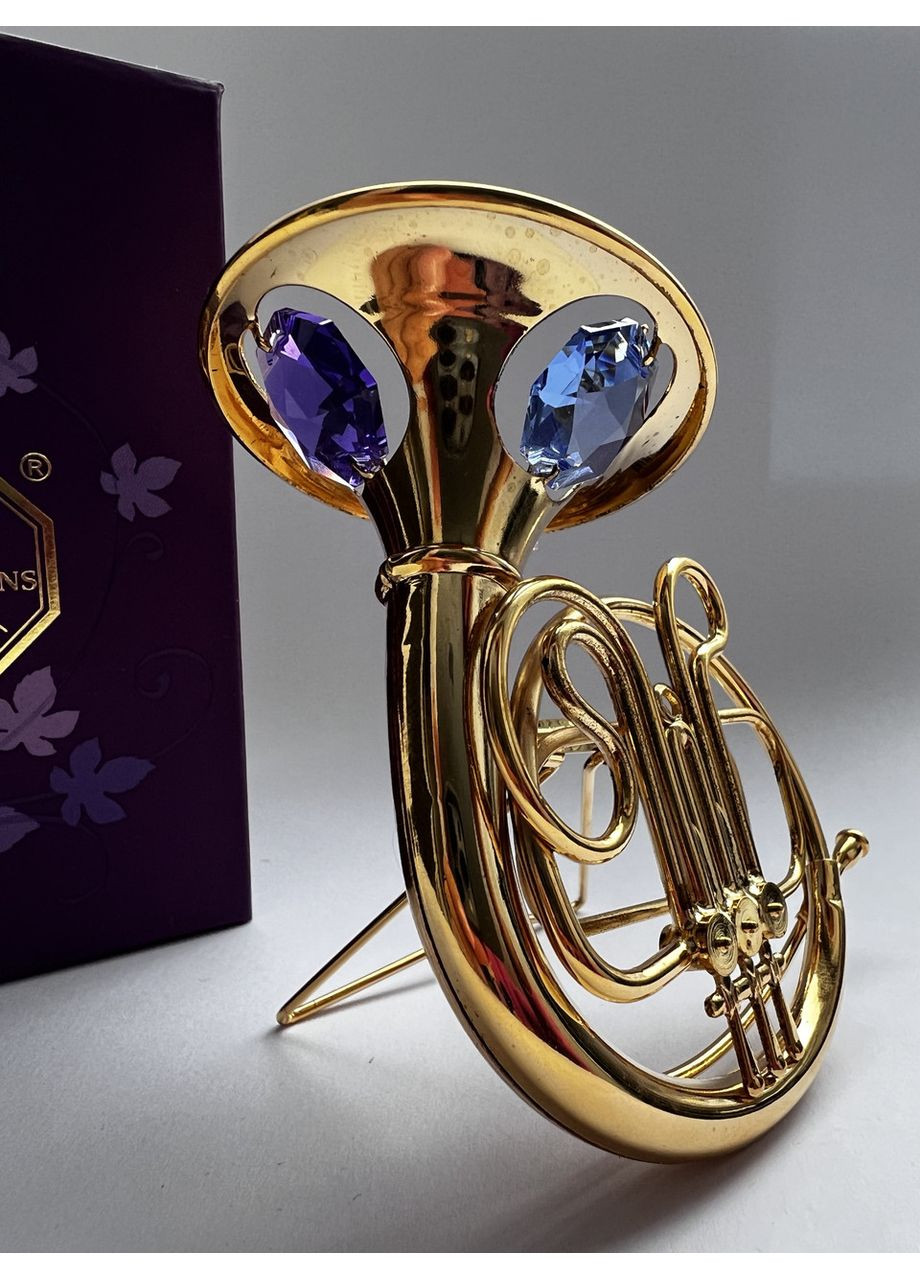 Фигурка с камнями Swarovski Валторна 8 см 1602283 Crystocraft (369155252)