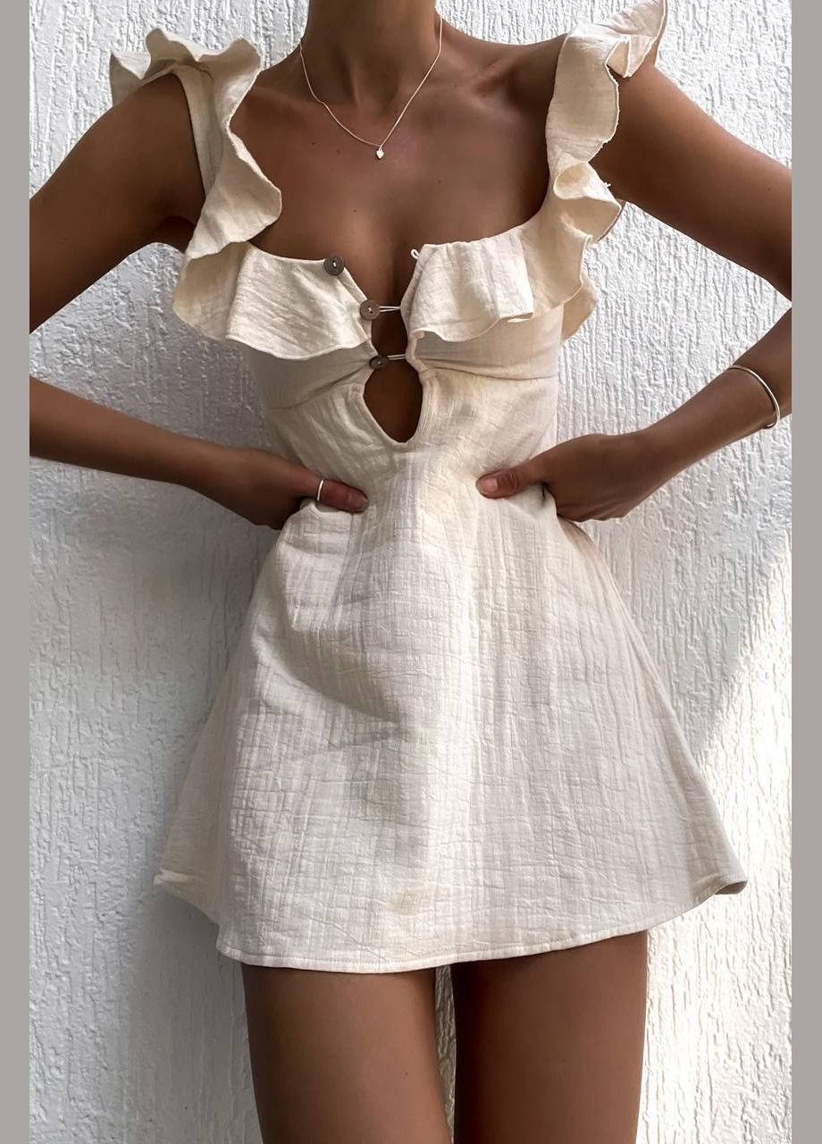 Світло-бежева повсякденний сукня жіноча Україна однотонна