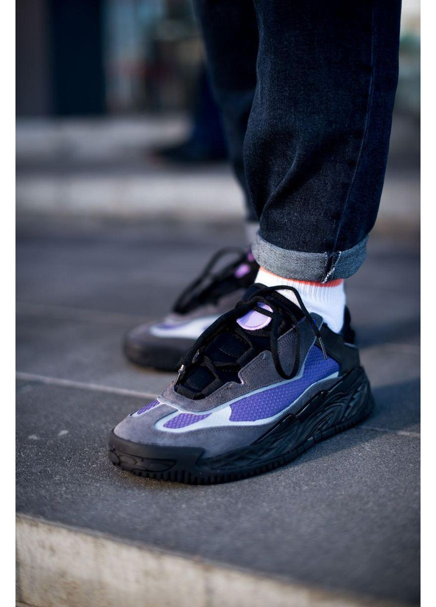 КРОСІВКИ ЖІНОЧІ ADIDAS NITEBALL BLACK VIOLET АДІДАС НАЙТБОЛ No Brand чорні демісезони (367170243)