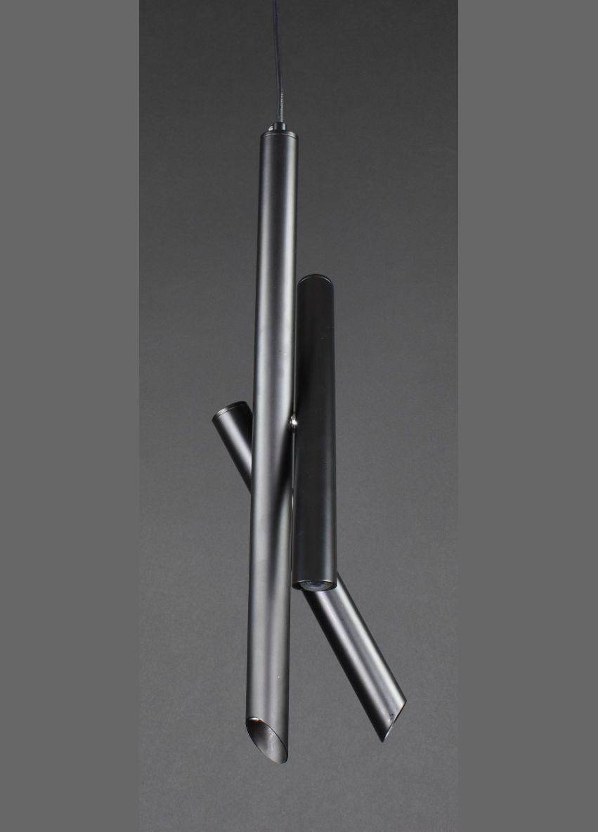 Люстра світлодіодна підвісна LED світильник для квартири на стелю лед 27505 Чорний 55-250х10х10 см. Sunnysky (364759216)