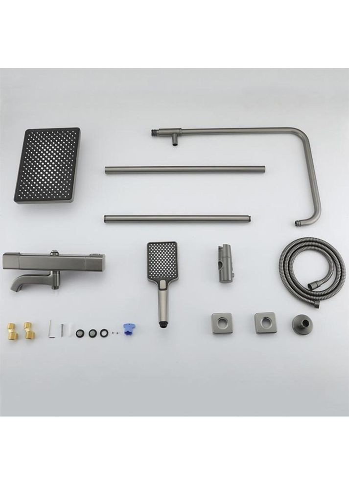 Душевая система с термостатом G2491-9, 3 функции, латунь, оружейная сталь GAPPO (372994976)