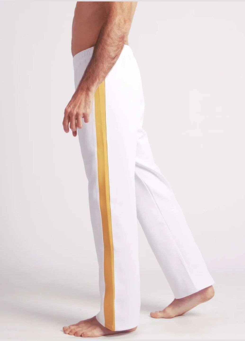 Белые кэжуал демисезонные прямые брюки Otto