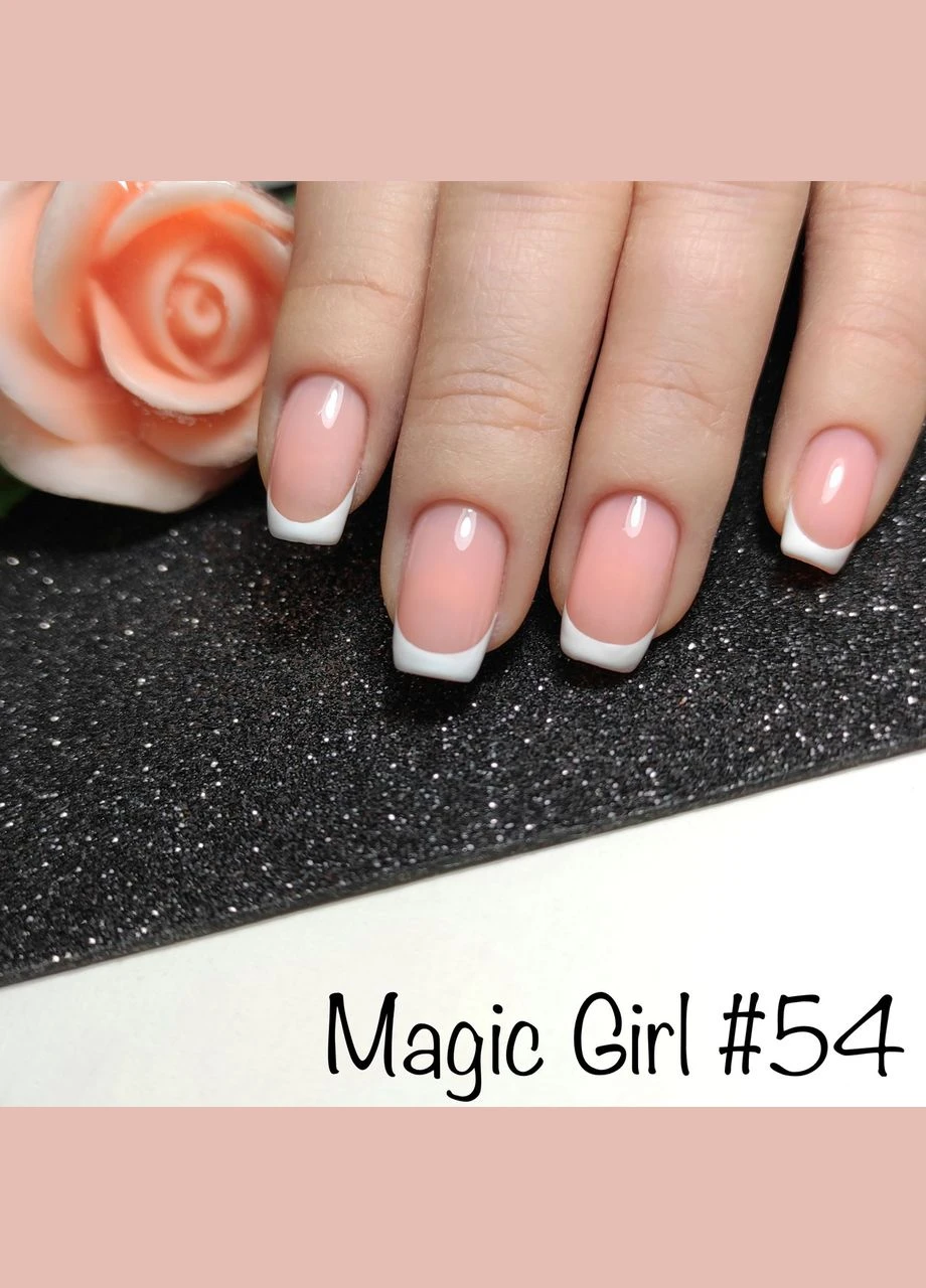 Гель-лак 54 нежно прозрачный 8 мл Magic Girl (303635681)