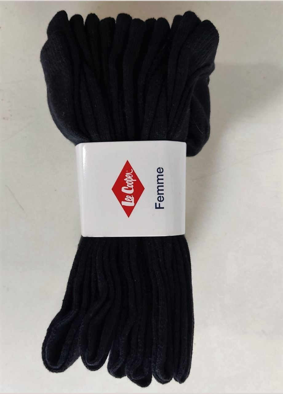 Чорні шкарпетки,6 шт Lee Cooper однотонні (324656241)