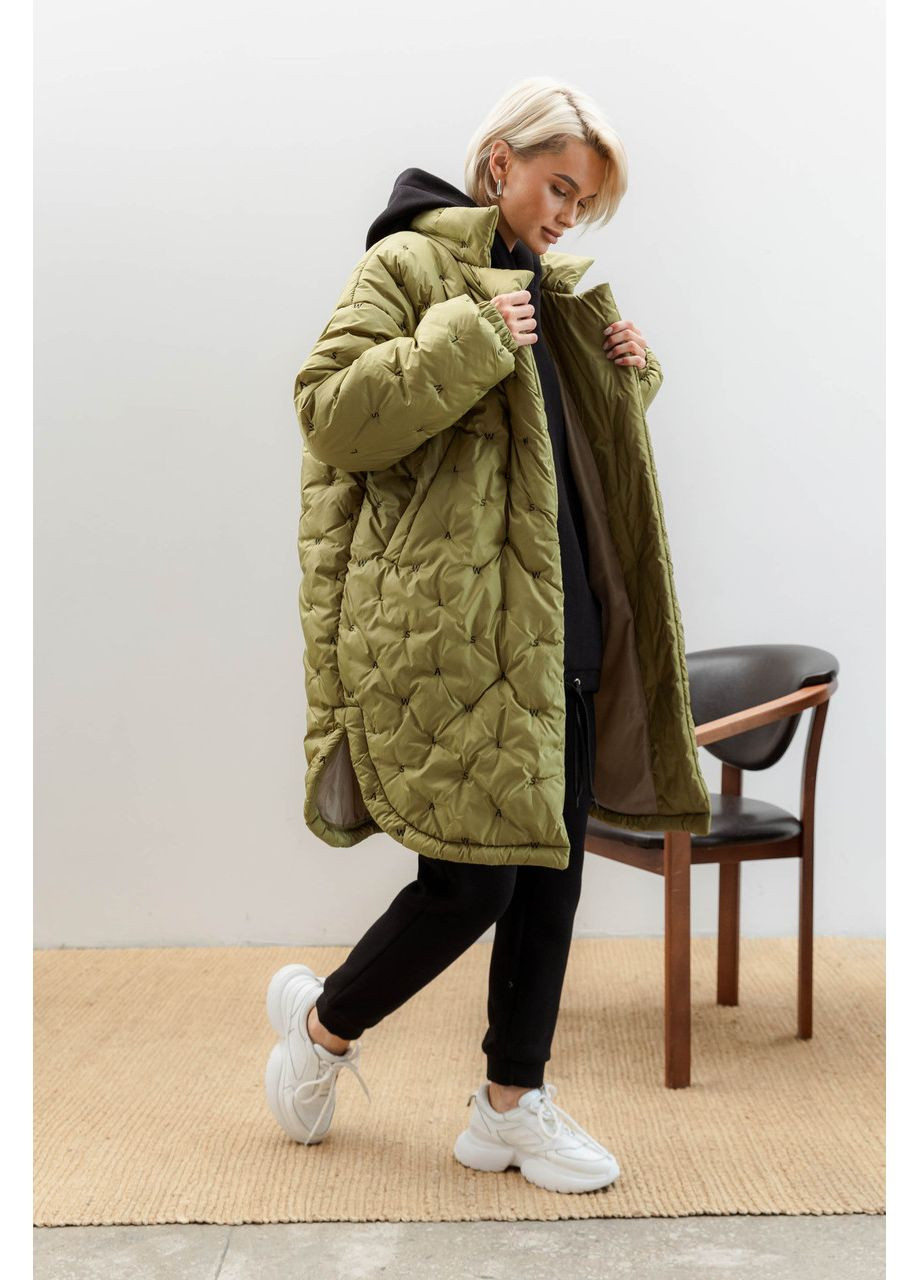 Фісташкова демісезонна фісташкова куртка-сорочка Seventeen