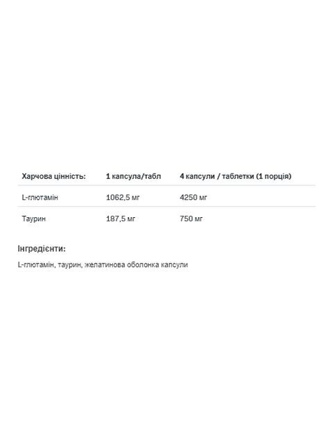 Глютамін 1250 XtraCaps для відновлення м'язової маси підтримка імунітету Allnutrition (368988473)