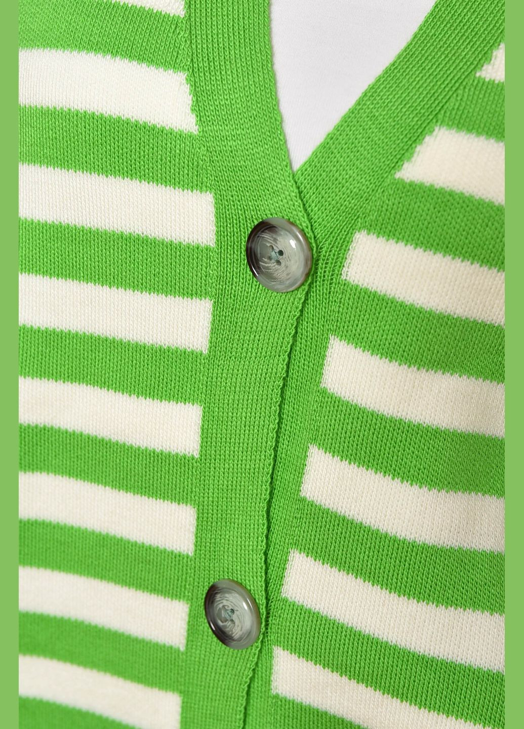 Кардиган жіночий зеленого кольору Let's Shop (324992633)