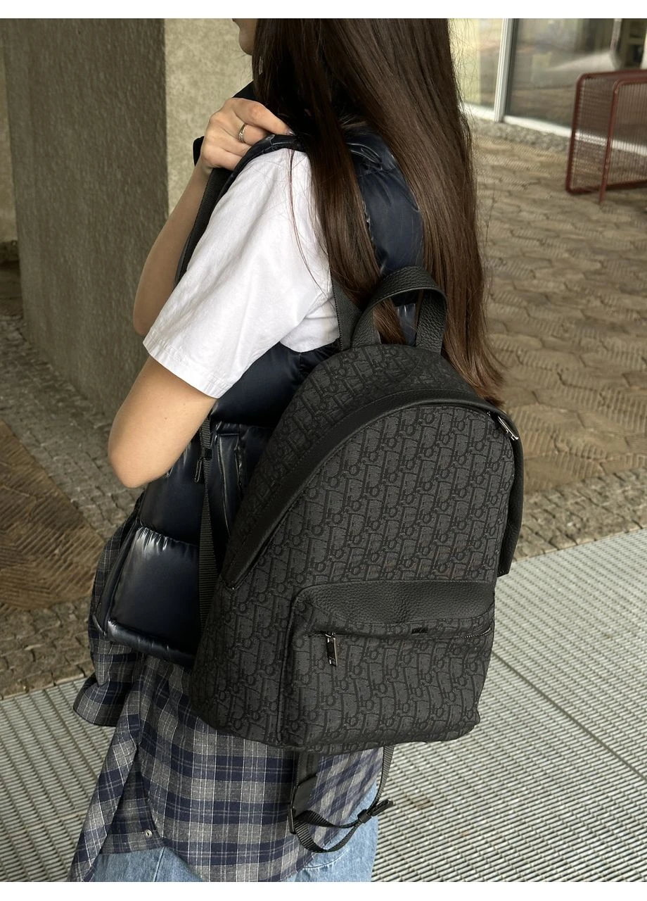 Рюкзак міський Rider Backpack Black Dior Oblique Jacquard No Brand (355342925)