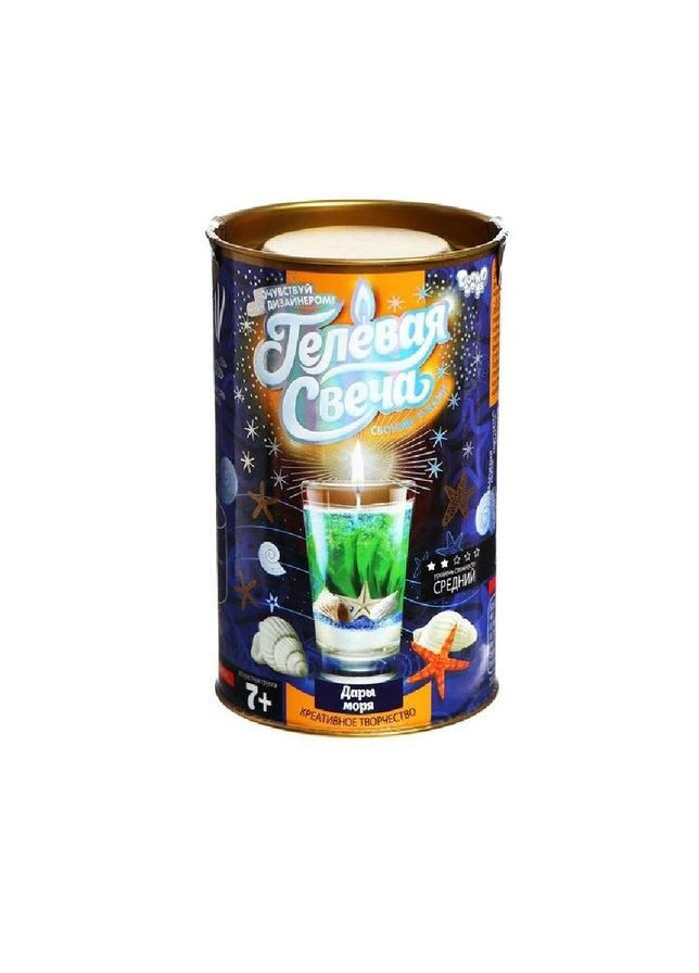 Гелева свічка своїми руками GS-01 в тубусі Дари моря Danko Toys (307826753)