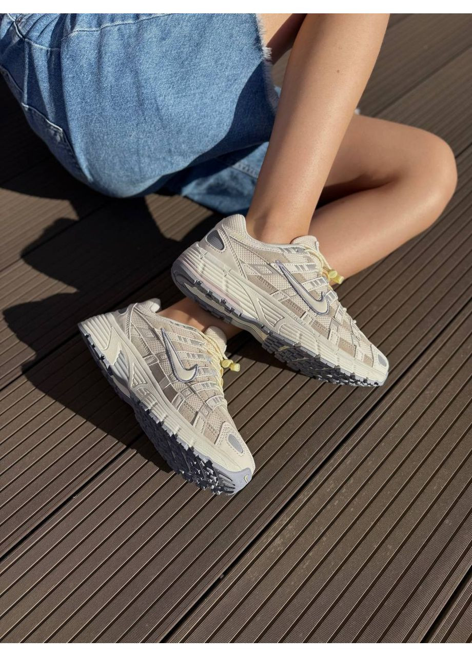 КРОСІВКИ ЖІНОЧІ NIKE P-6000 BEIGE GREY НАЙК П-6000 No Brand сірі демісезони (367172959)