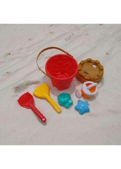 Песочный набор 6 элементов FANSHENG коралловое ведро для пляжа и песочницы игрушки для детей ProDobro (367092829)