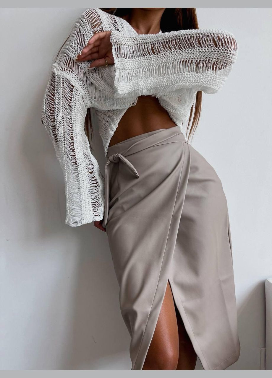 Спідниця жіноча - на запах з екошкіра JUGO Atelier № 027 (303106762)