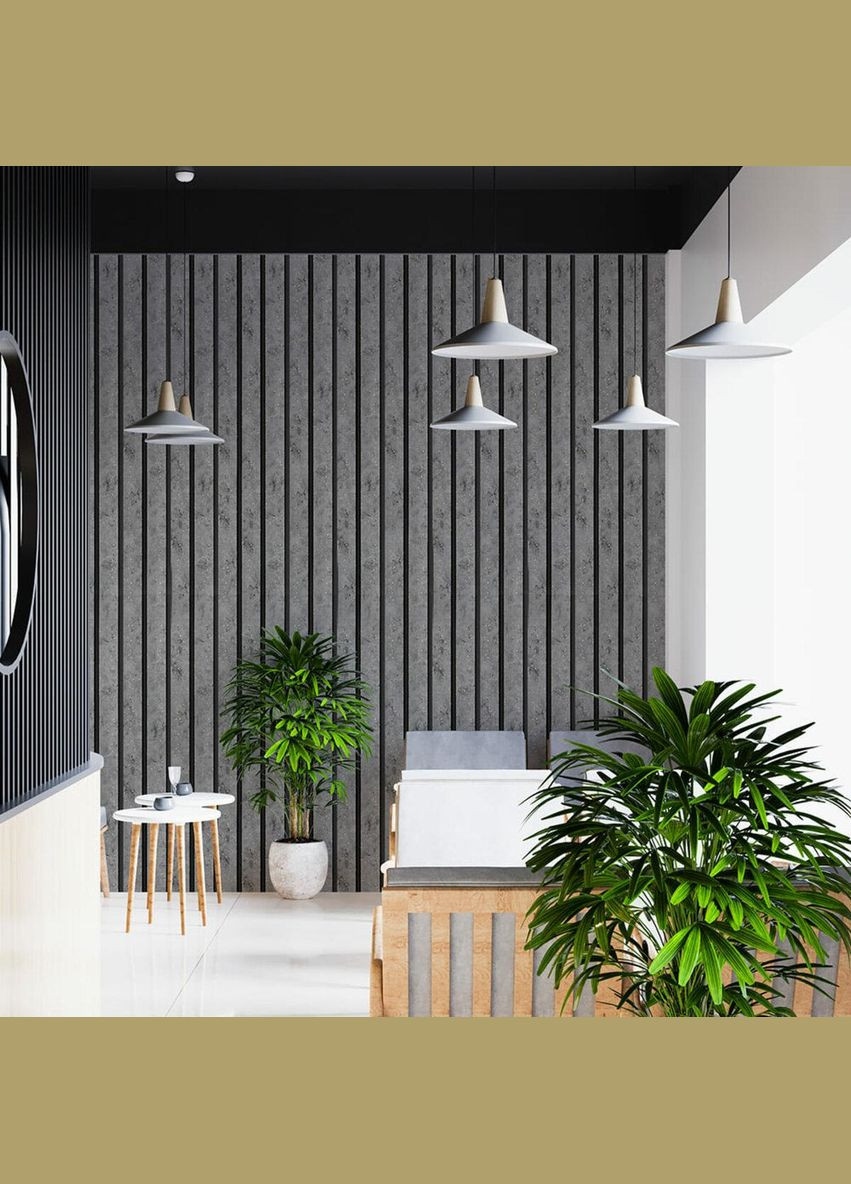 Декоративна PS рейка 2900*120*12мм D (3DPanda-1752) Sticker Wall (323155158)