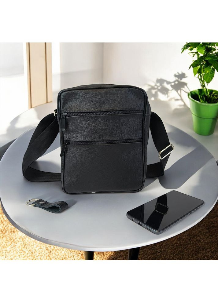 Стильная мужская кожаная сумка через плечо – премиальное качество и емкость, большая мужская сумка No Brand (365812998)