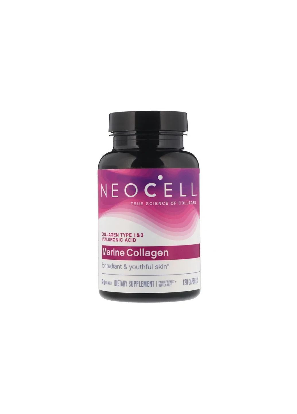 Морской коллаген и гиалуроновая кислота "Marine Collagen", 120 капсул Neocell (361115836)