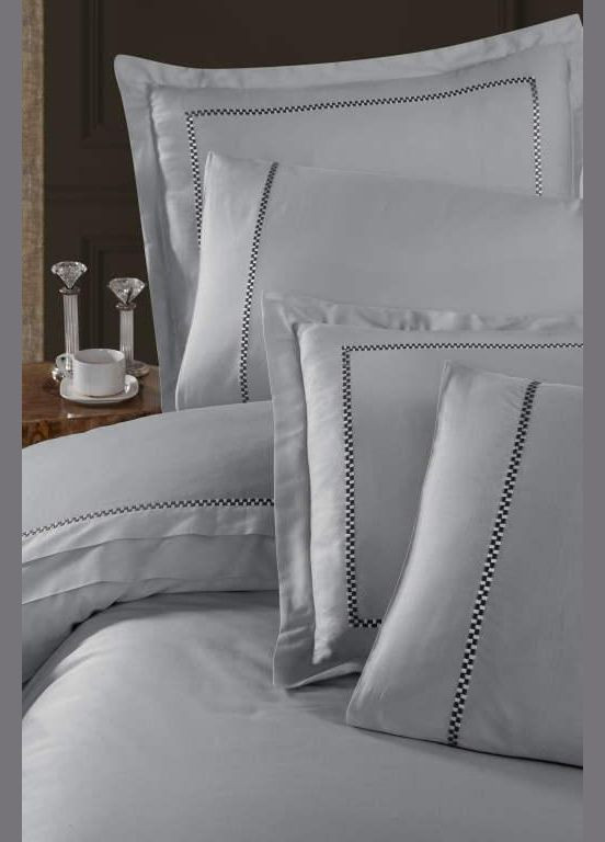 Постільна білизна V. I. P Satin Moonlight 200 х 220 см Pierre Grey First Choice (318387095)