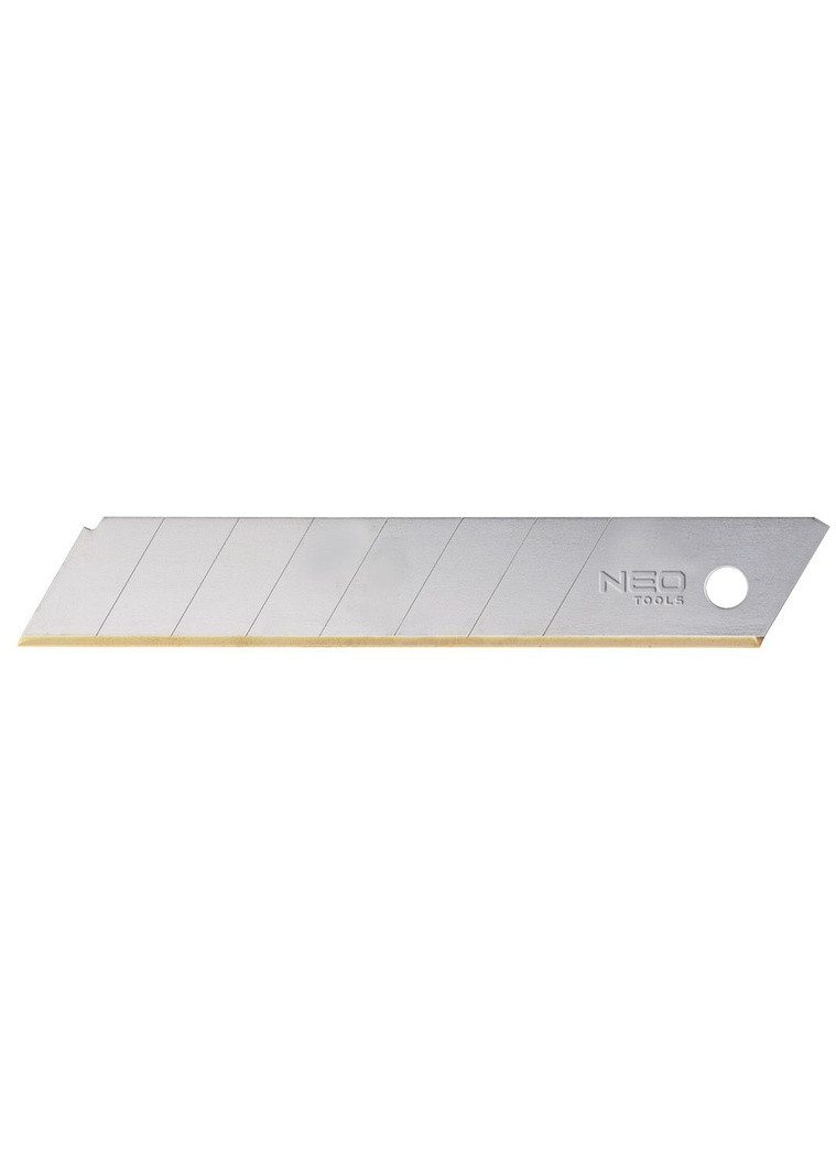 Лезвие (110х18 мм, 10 шт) сегментированное кромки с титановым покрытием (22738) Neo Tools (292566519)