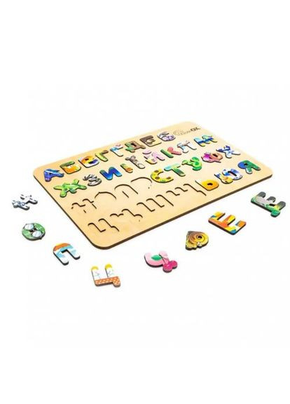 Дерев'яний сортер "Абетка з Малюнками" (укр) PuzzleOK (372819082)