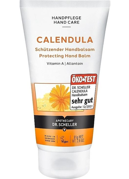 Захисний бальзам для рук із календулою Protecting Calendula Hand Balm 75ml (1434478-31107424) Dr. Scheller (369556821)