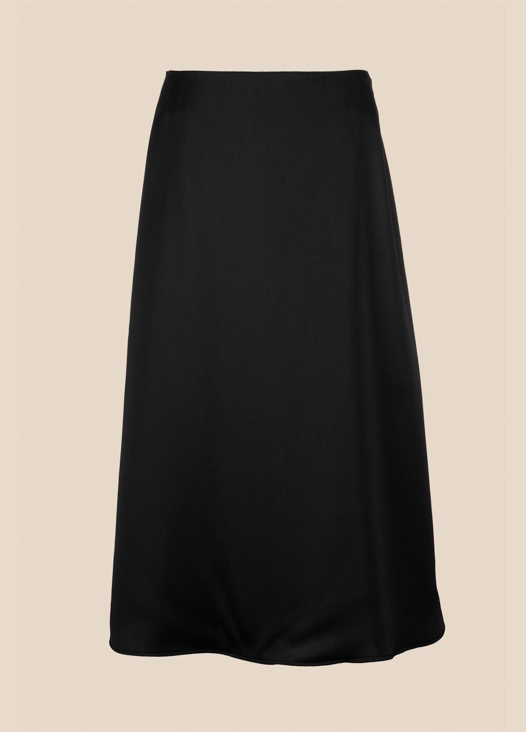 Черная повседневный однотонная юбка LAWA