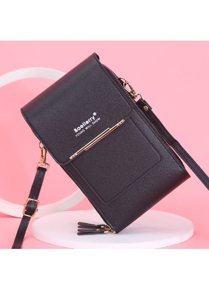 Женская сумочка через плечо Phone Purse, Черная/Сумка клатч/ Сумка для телефона/Кросбодиная сумка Baellerry (367060340)