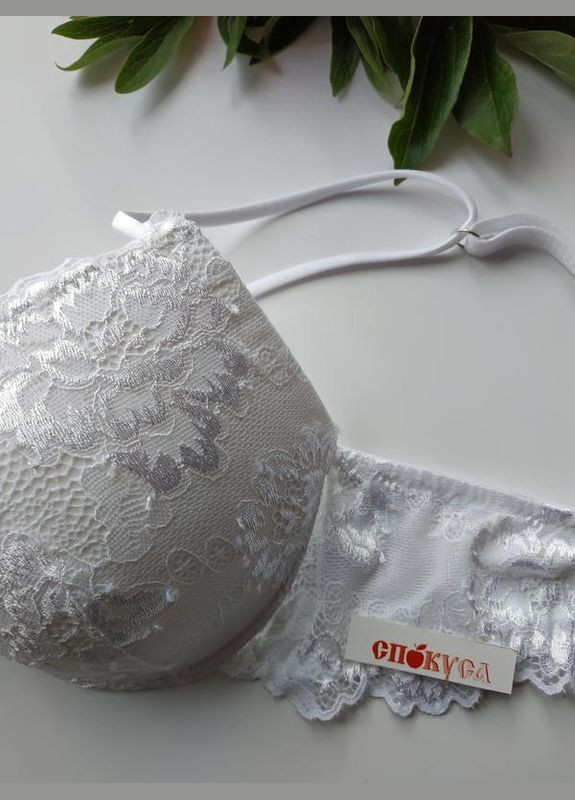 Белый бюстгальтер кружевной с пуш-апп myclass лормар Lormar полиамид